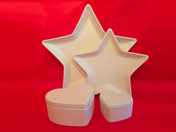 Sample Bisque Shapes - Going Pottie Studio