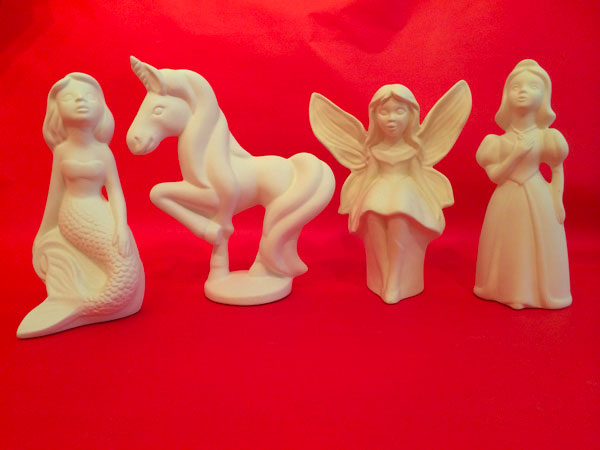 Sample Bisque Shapes - Going Pottie Studio