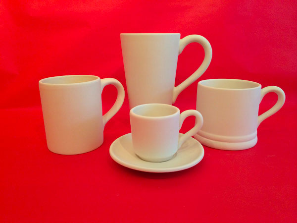 Sample Bisque Shapes - Going Pottie Studio